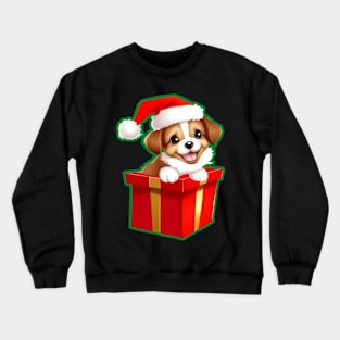 Puppy Present Crewneck Sweatshirt